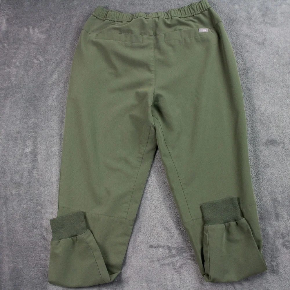FIGS Technical Collection Mens S Olive Green Jogger Scrub‎ Pants